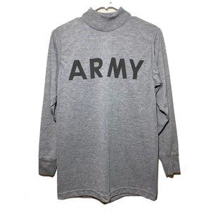 NWOT Women’s US Army Fitness Uniform Long Sleeve Cotton Shirt Size XS gray